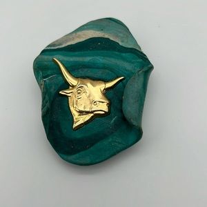 Vintage, bolo, tie, soft clay, handmade